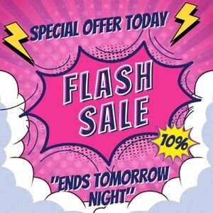 Flash Sale!!! 10% off everywhere